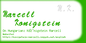 marcell konigstein business card